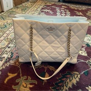 Kate Spade Light Blue Quilted Leather Emerson Place Phoebe Bag